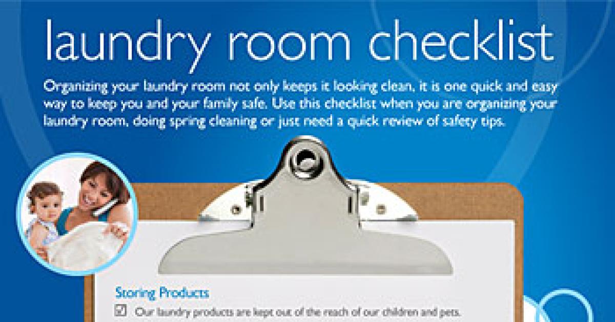 Laundry Room checklist