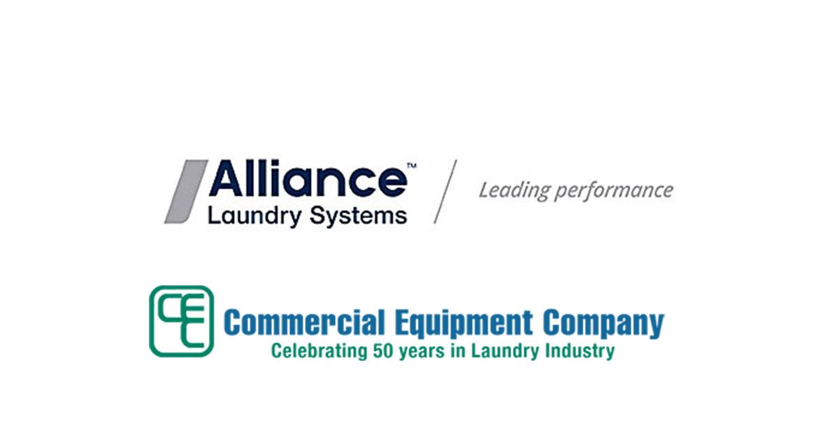 alliance laundry system commercial equipment logos merge web