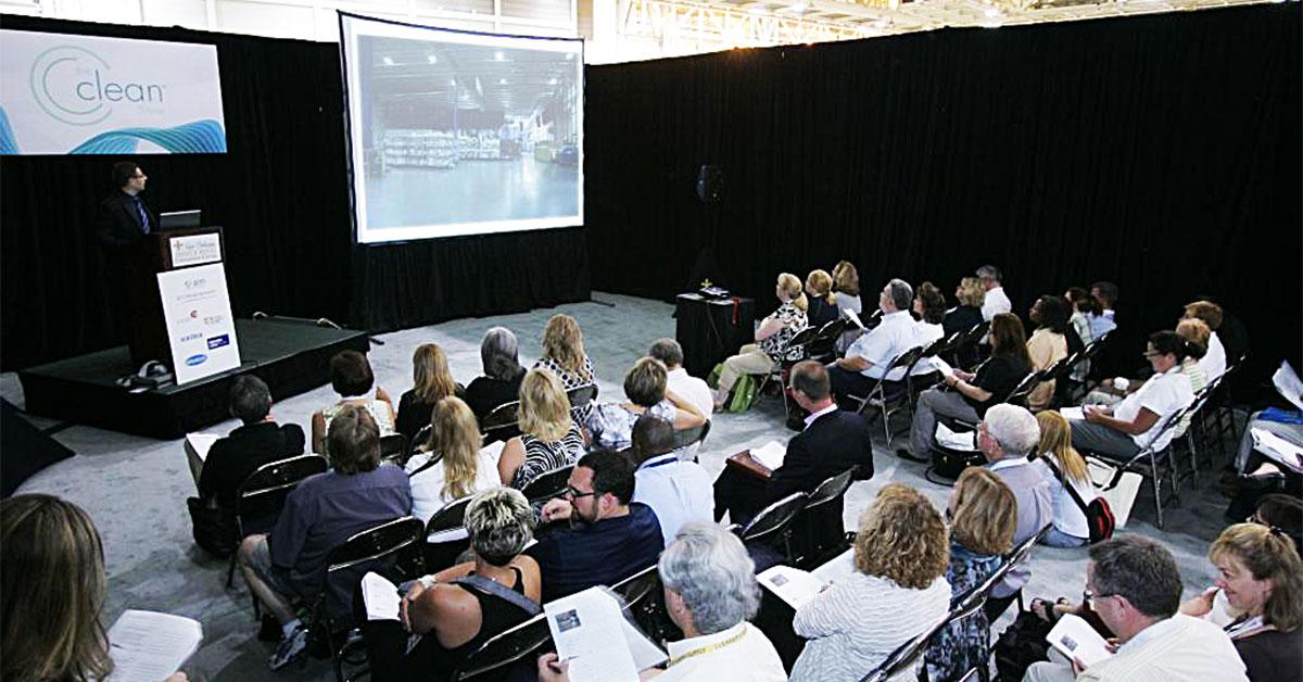 clean ed session on show floor web