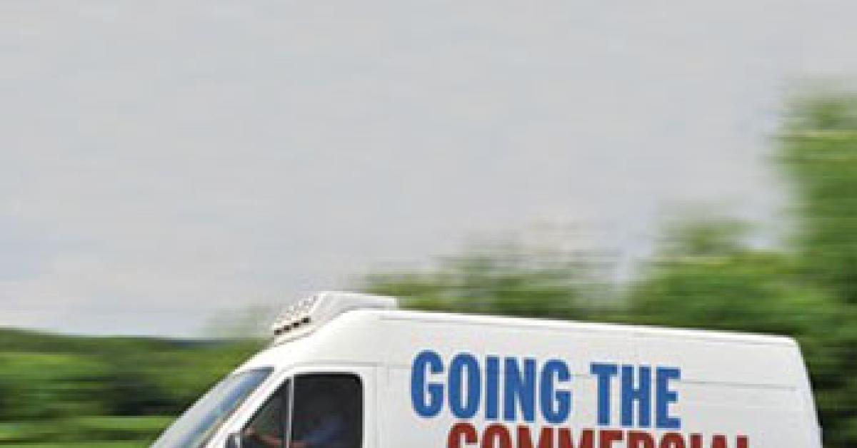 Commercial route truck.