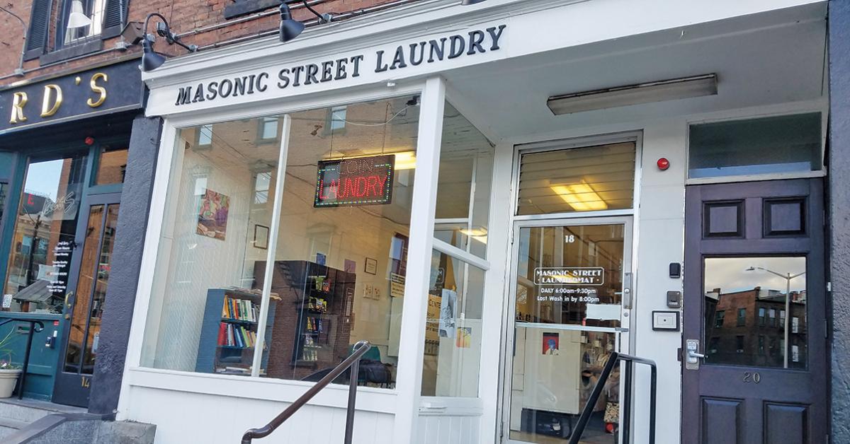 Masonic Street Laundry exterior