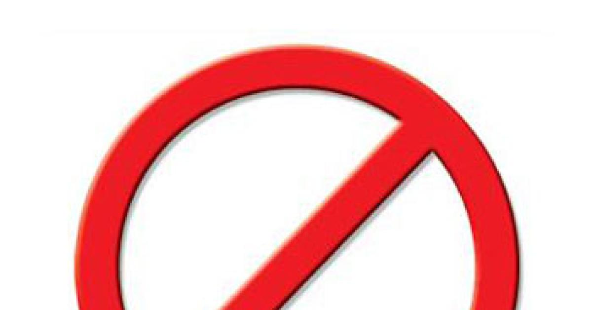 prohibitted sign