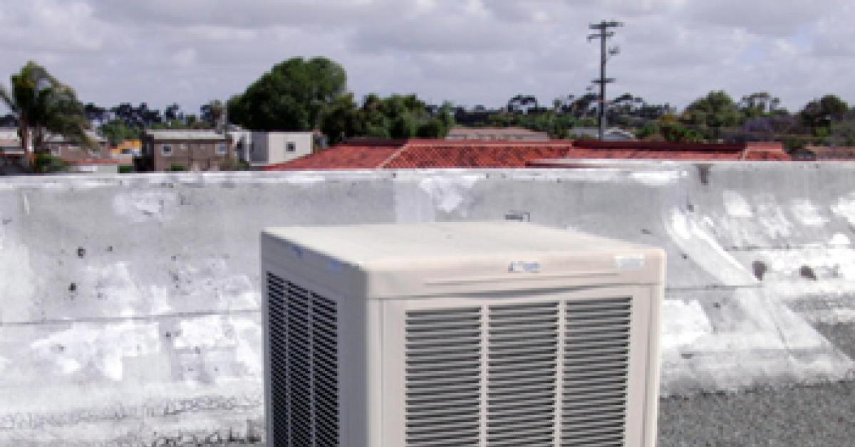 air conditioner on roof