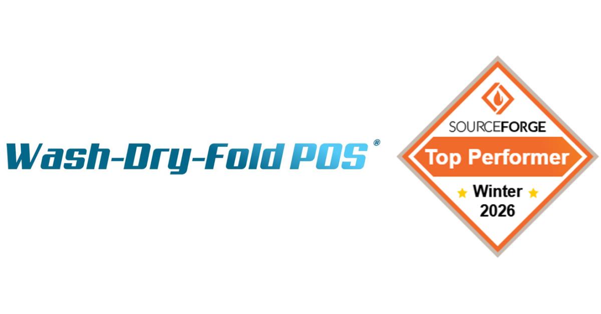 Wash-Dry-Fold POS Earns SourceForge Top Performer Recognition