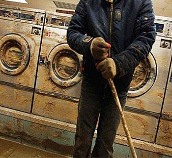 flood damaged laundry equipment image