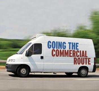 Commercial route truck.