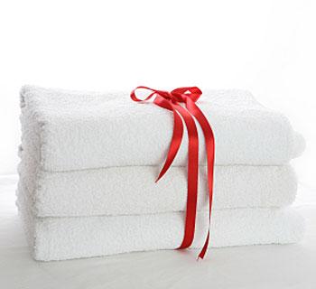 White towels image