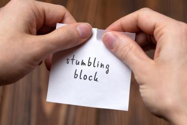 ripping up stumbling blocks