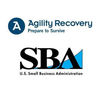 Agility Recovery and SBA logos