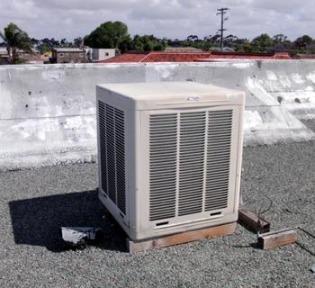 air conditioner on roof